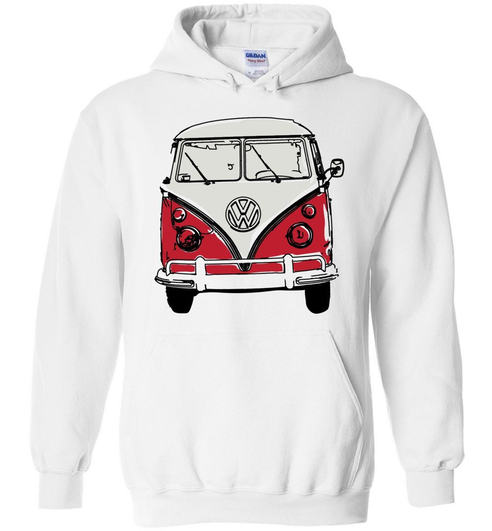 HIPPIE VAN HEAVY BLEND HOODIE Heyjude Shoppe White S