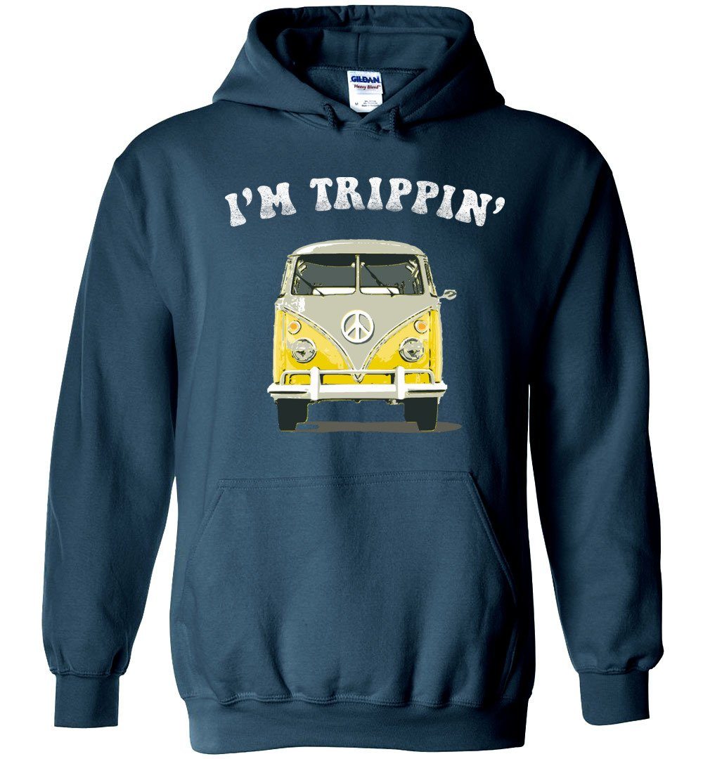 HIPPIE VAN - I'M TRIPPIN' HEAVY BLEND HOODIE Heyjude Shoppe Legion Blue S