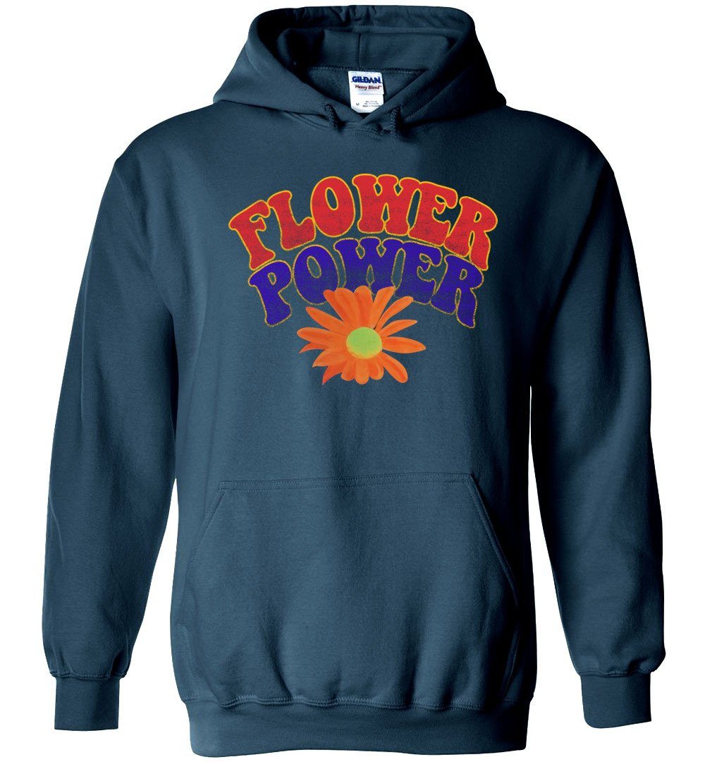 FLOWER POWER BLEND HOODIE Heyjude Shoppe Legion Blue S