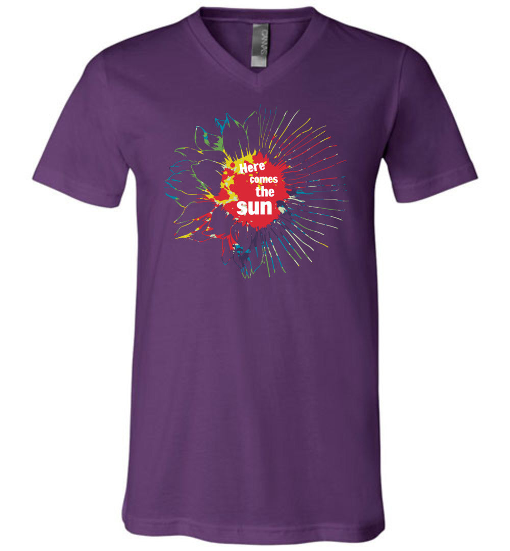 Here Comes The Sun Unisex V-Neck