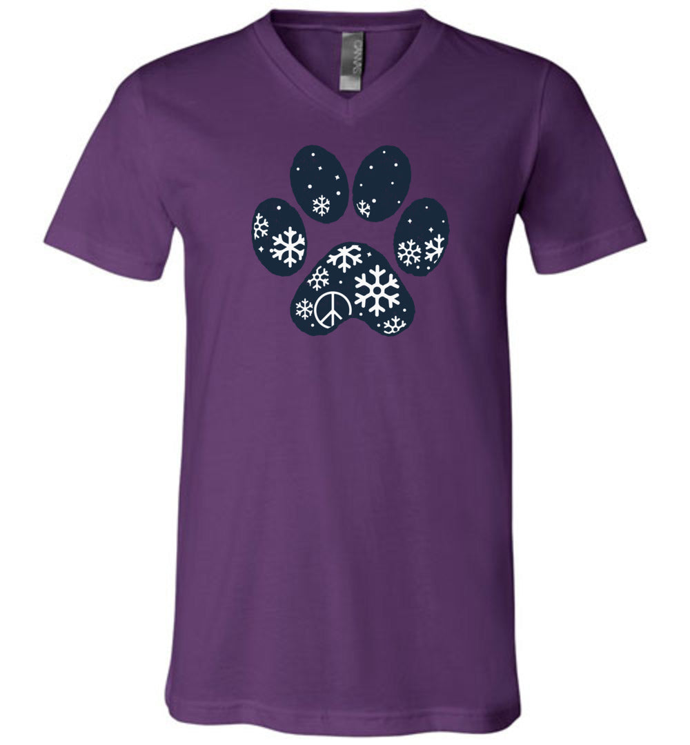 Winter Paw Unisex V-Neck