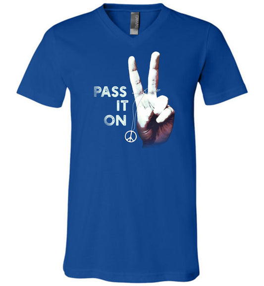 Pass it on Unisex V-Neck
