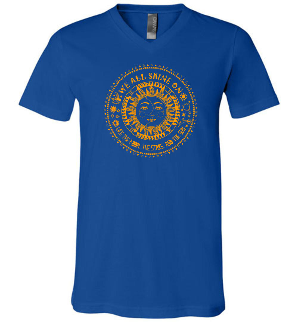 We all shine on Unisex V-Neck