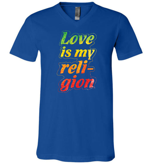 Love is my Religion Unisex V-Neck