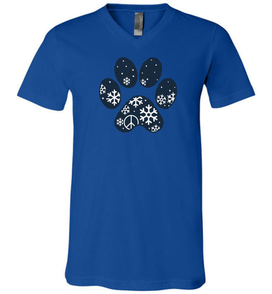 Winter Paw Unisex V-Neck