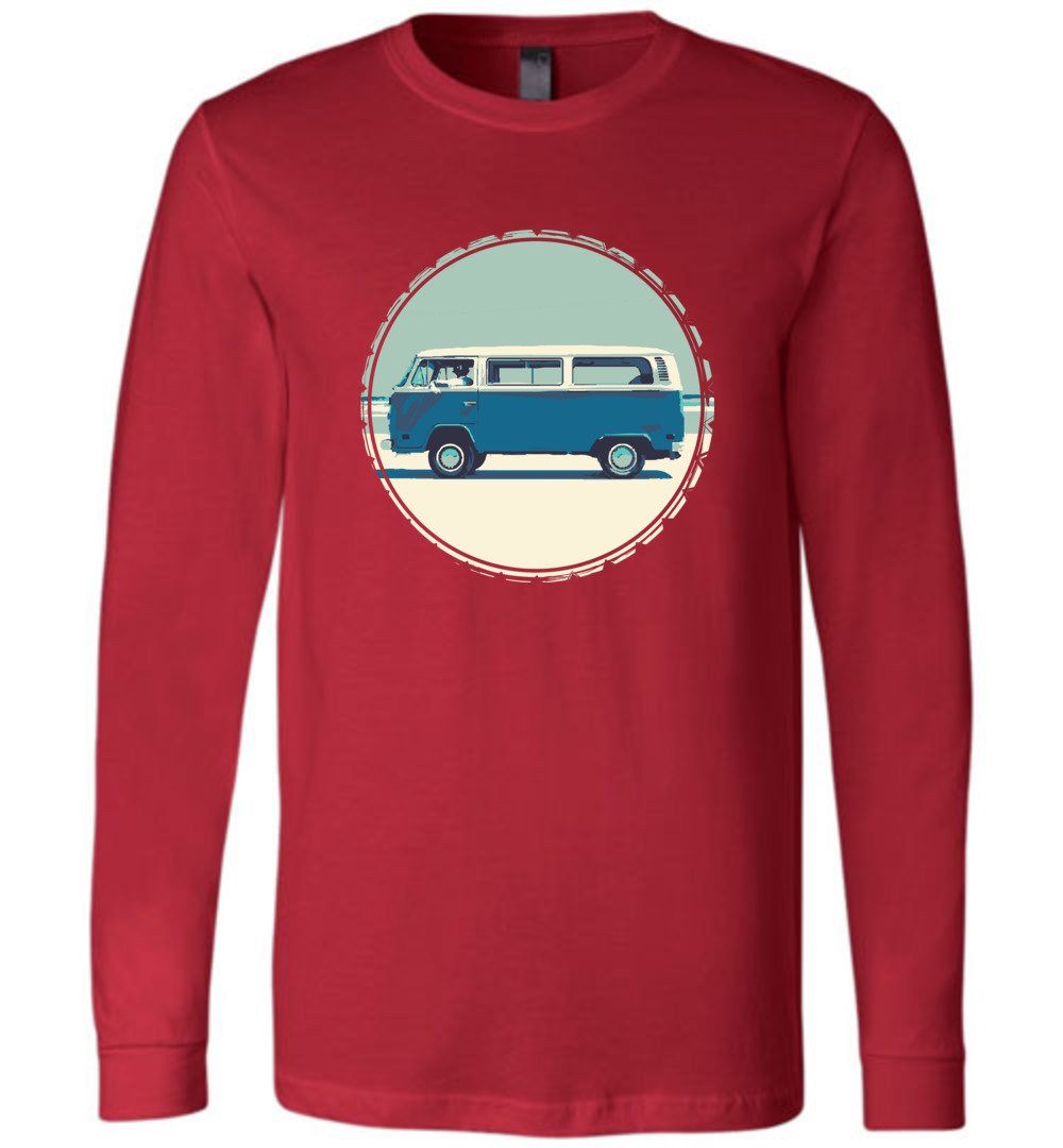 Vintage Van Youth T-Shirts Heyjude Shoppe Long Sleeve Tee Red Youth S