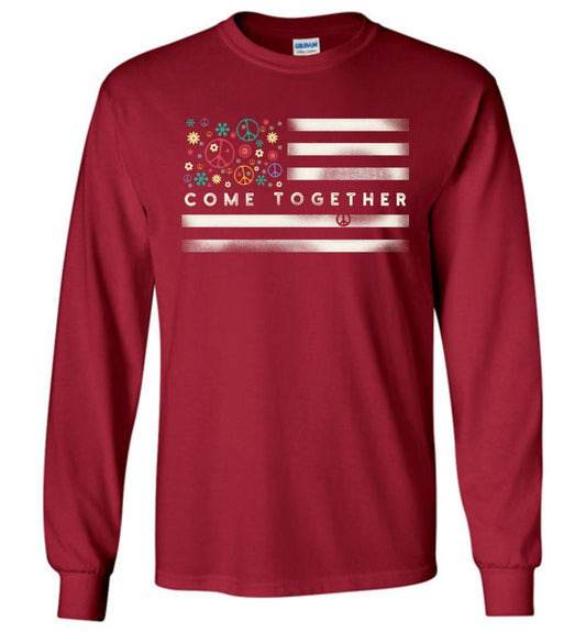 Come Together - Holiday T-Shirts Heyjude Shoppe Long Sleeve Tee Cardinal Red S
