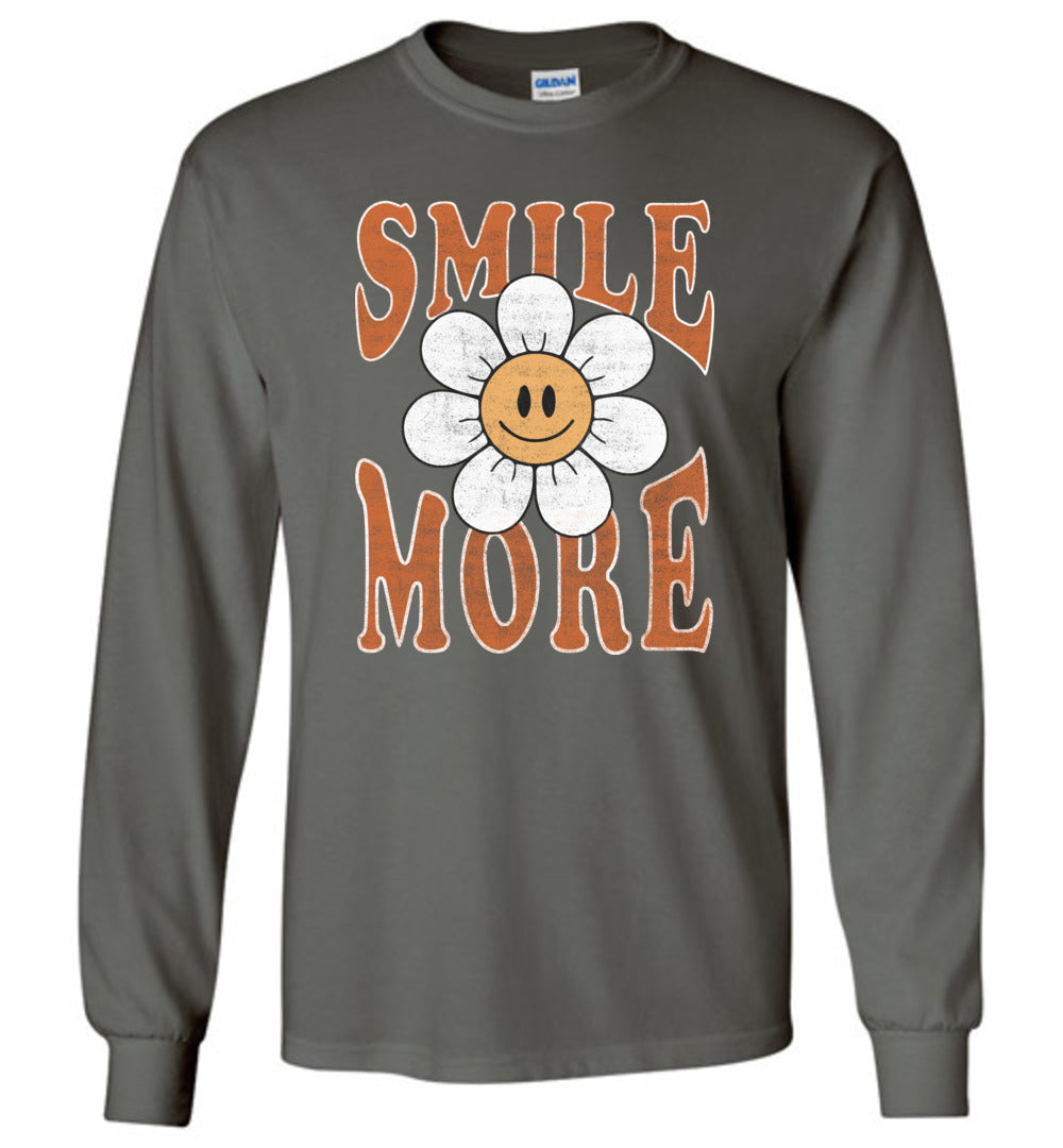 Smile More Long Sleeve T-Shirts