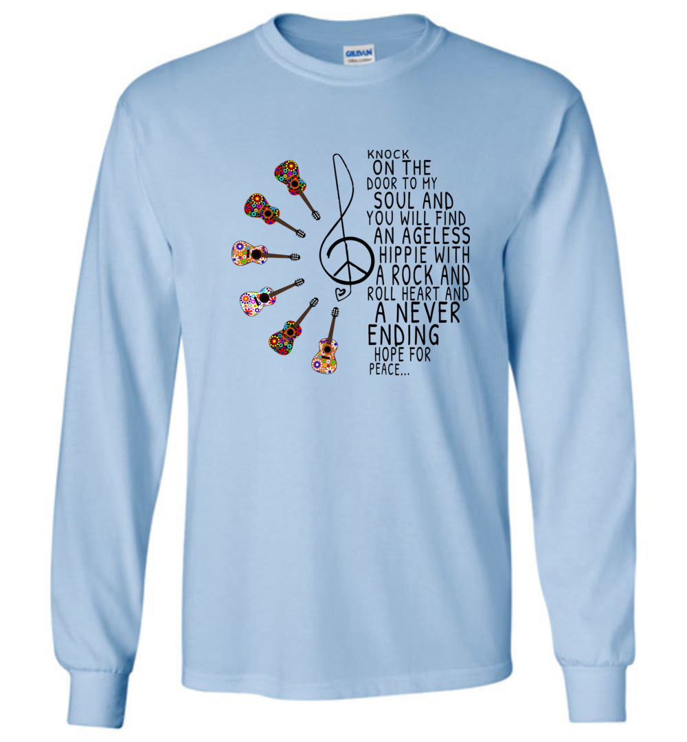 Hippie With A Rock n Roll Heart T-shirts