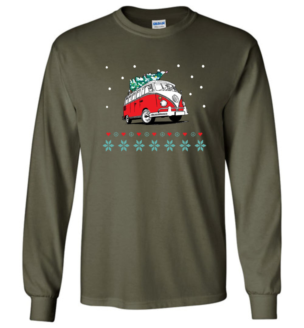 Hippie Van Holiday Long Sleeve T-Shirt