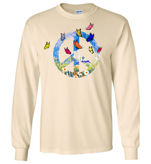 Spring Butterflies Long Sleeve T-Shirts