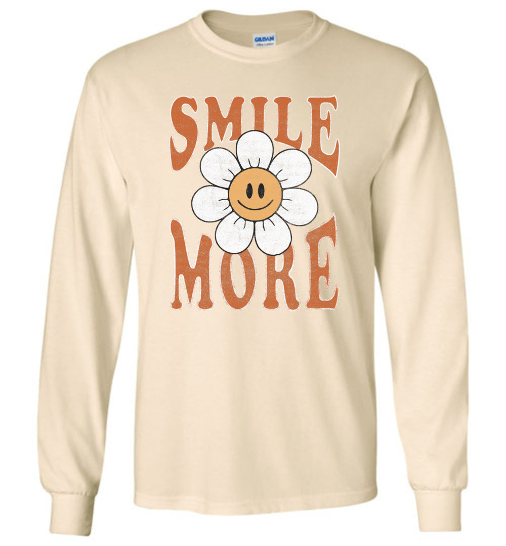 Smile More Long Sleeve T-Shirts