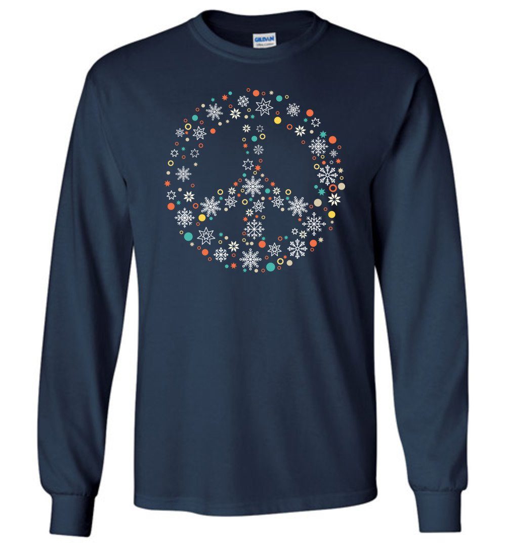2020 Holiday Long Sleeve T-Shirts Heyjude Shoppe Navy S