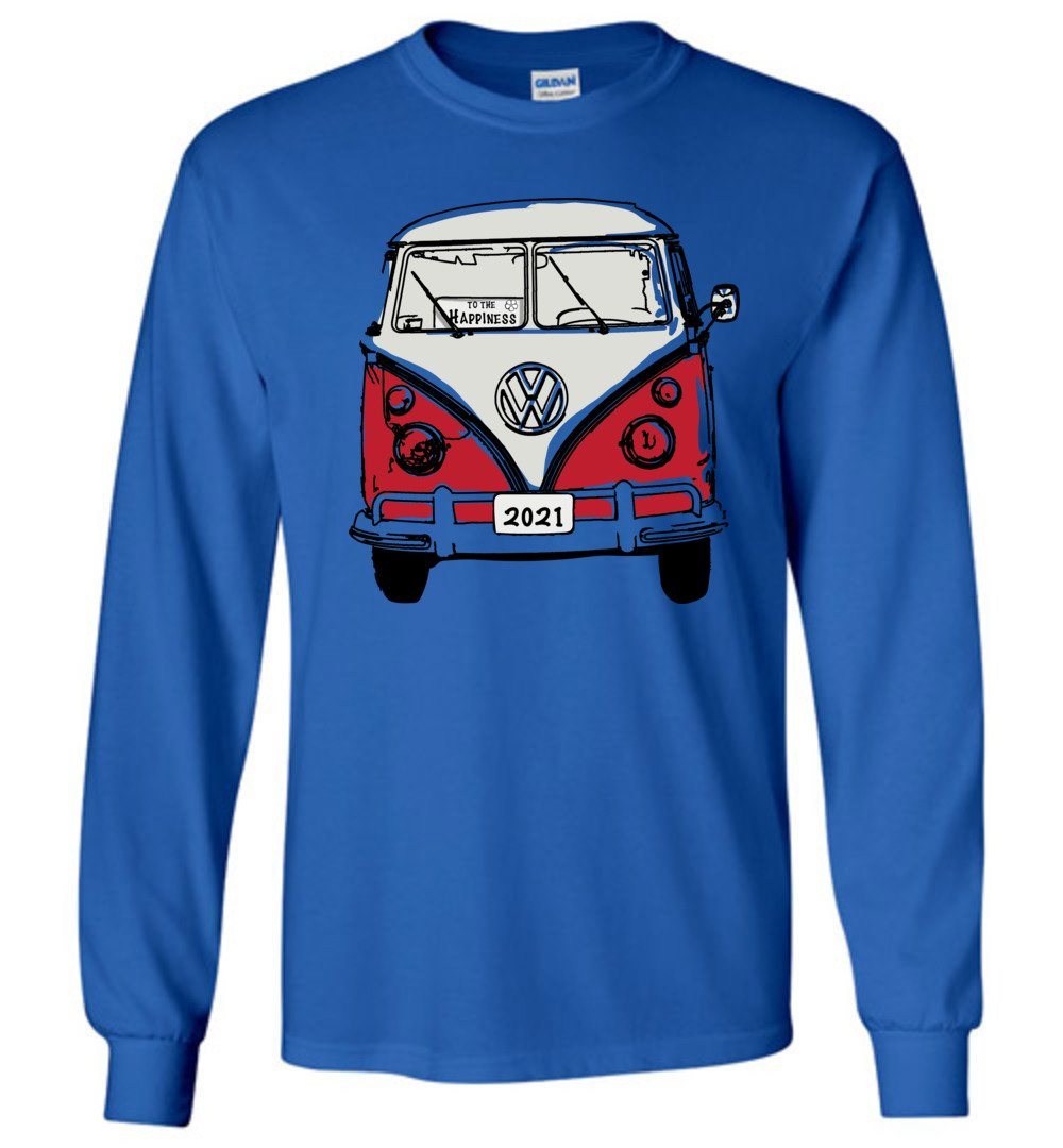 2021 - To The Happiness - Long Sleeve T-Shirts Heyjude Shoppe Royal Blue S