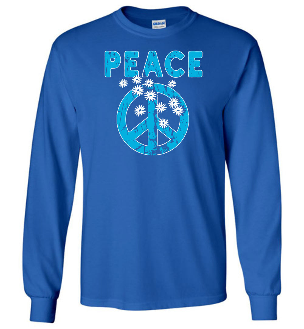 Daisy Peace Sign Long Sleeve T-Shirts