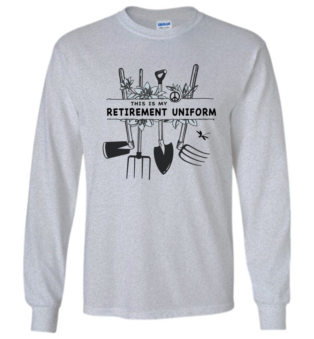 Funny Gardening T-shirts Heyjude Shoppe Long Sleeve Tee Sports Grey S