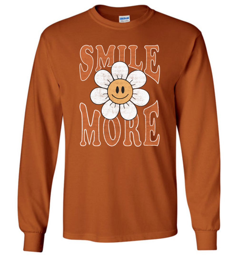 Smile More Long Sleeve T-Shirts