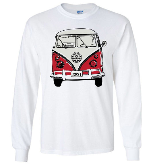 2021 - To The Happiness - Long Sleeve T-Shirts Heyjude Shoppe White S