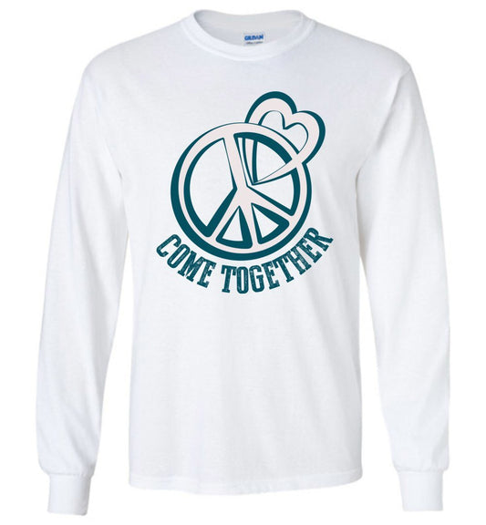Come Together Long Sleeve T-Shirts Heyjude Shoppe White S