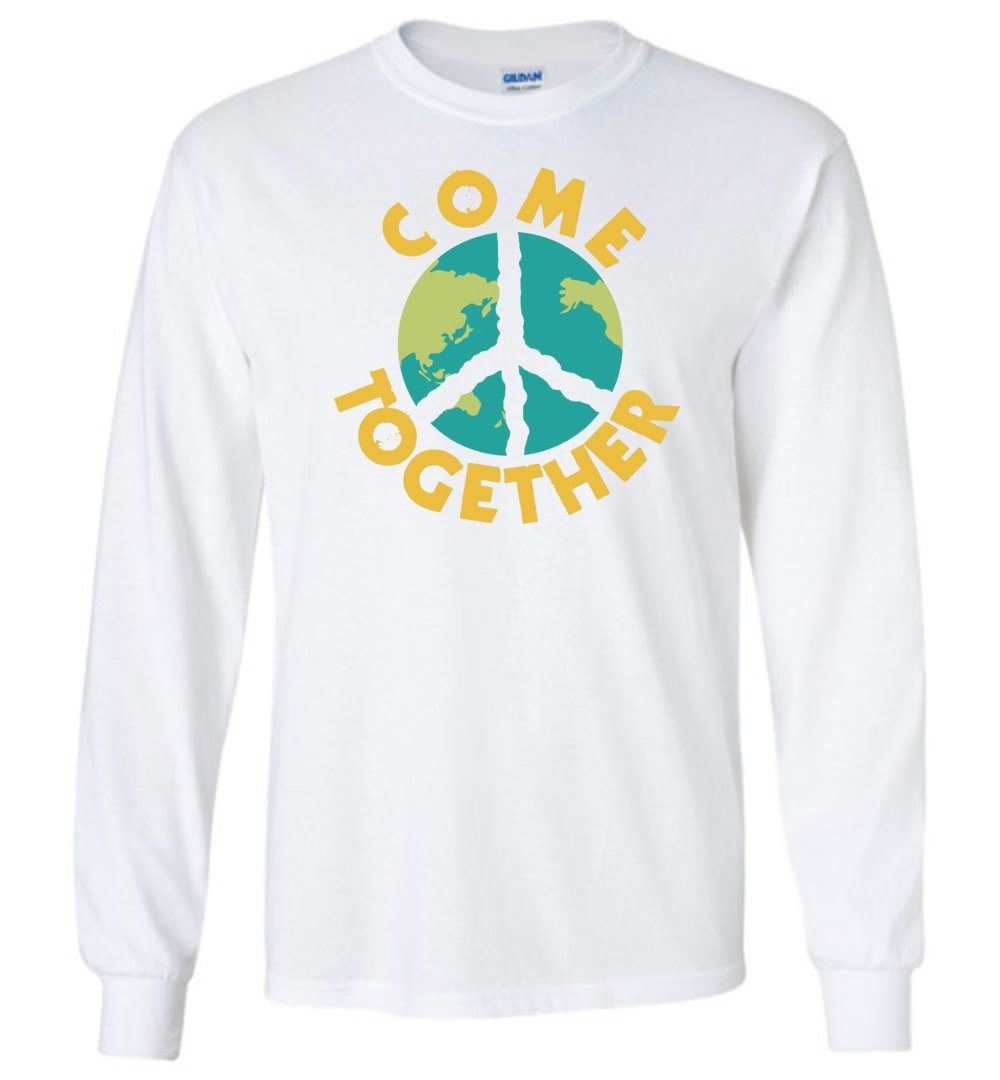 Come Together Long Sleeve T-Shirts Heyjude Shoppe White S
