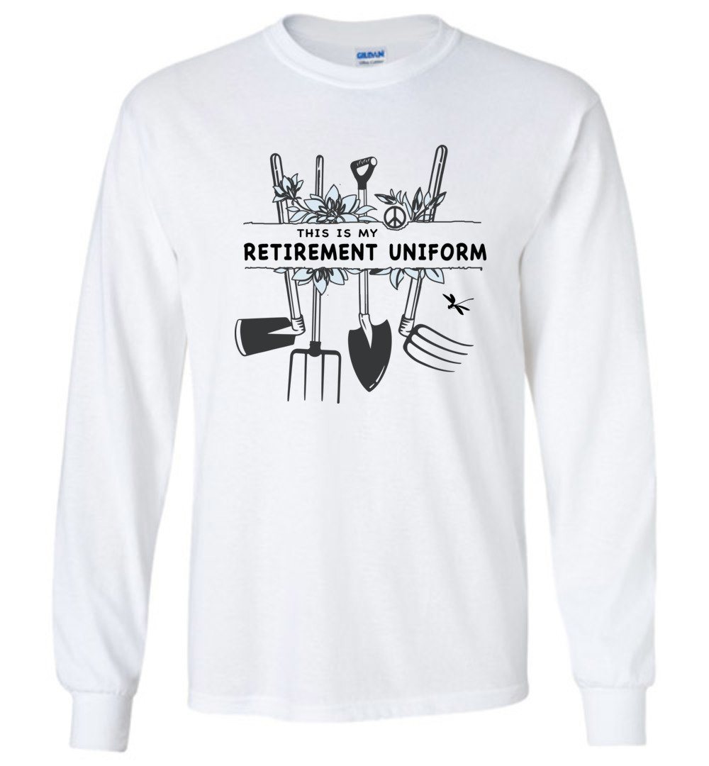 Funny Gardening T-shirts Heyjude Shoppe Long Sleeve Tee White S