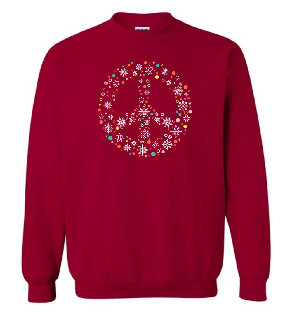 Peace Sign Holiday Sweatshirt