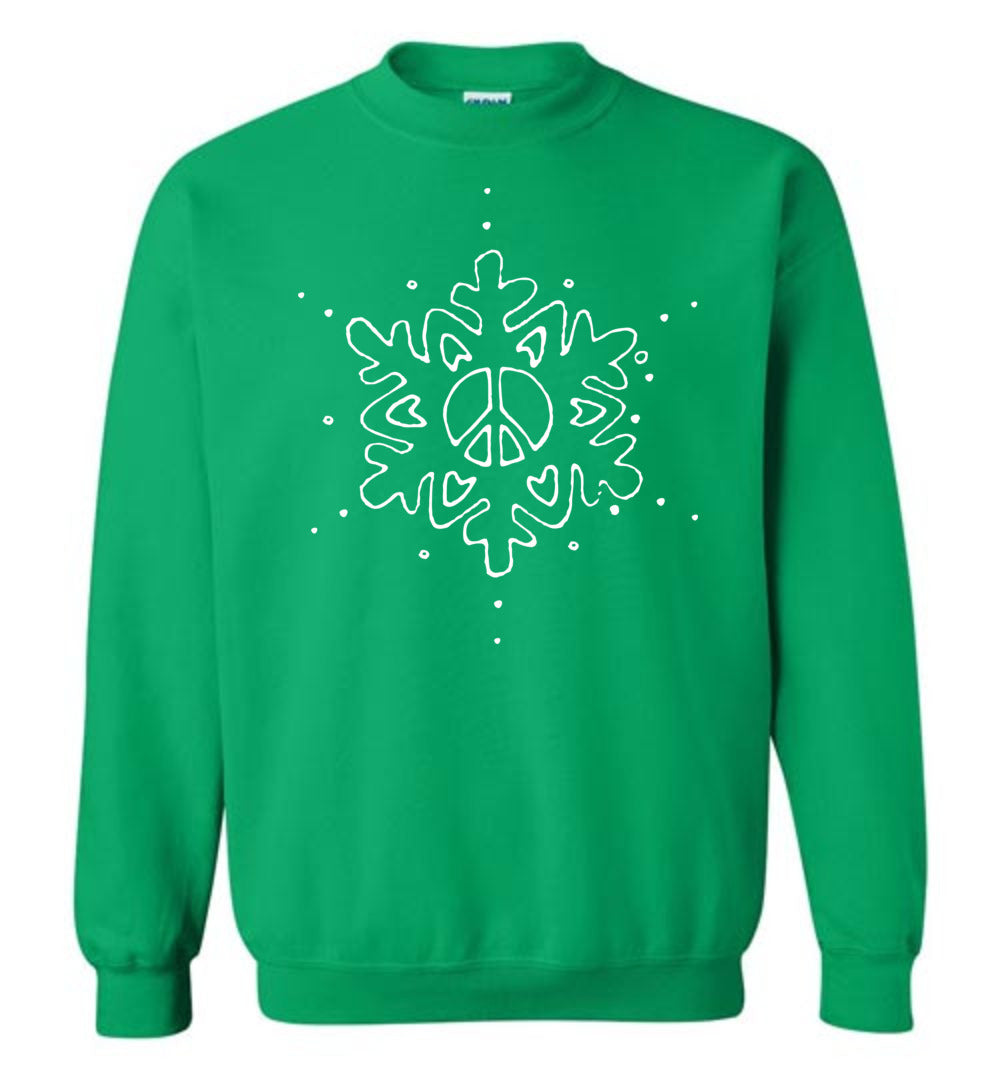 Peace Love Snowflake Sweatshirts