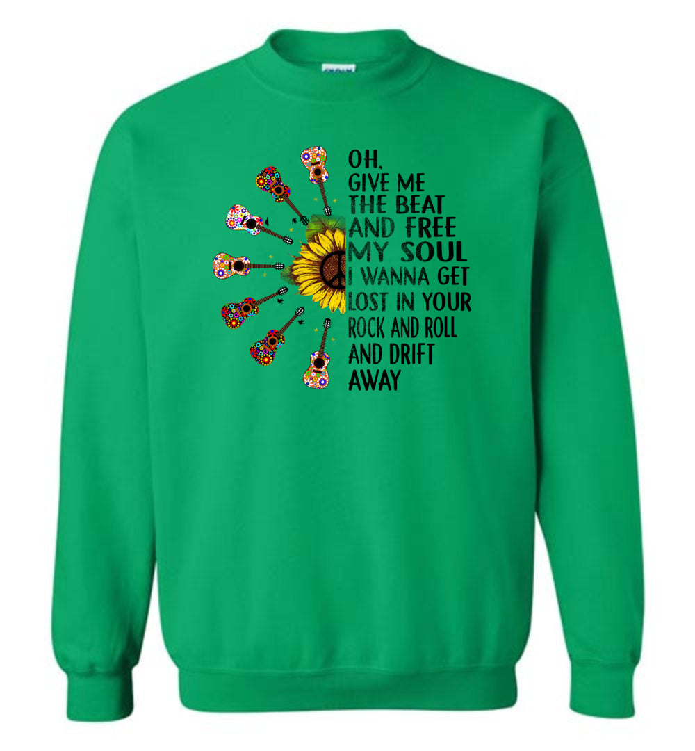Sunflower Rock n Roll Crewneck Sweatshirt