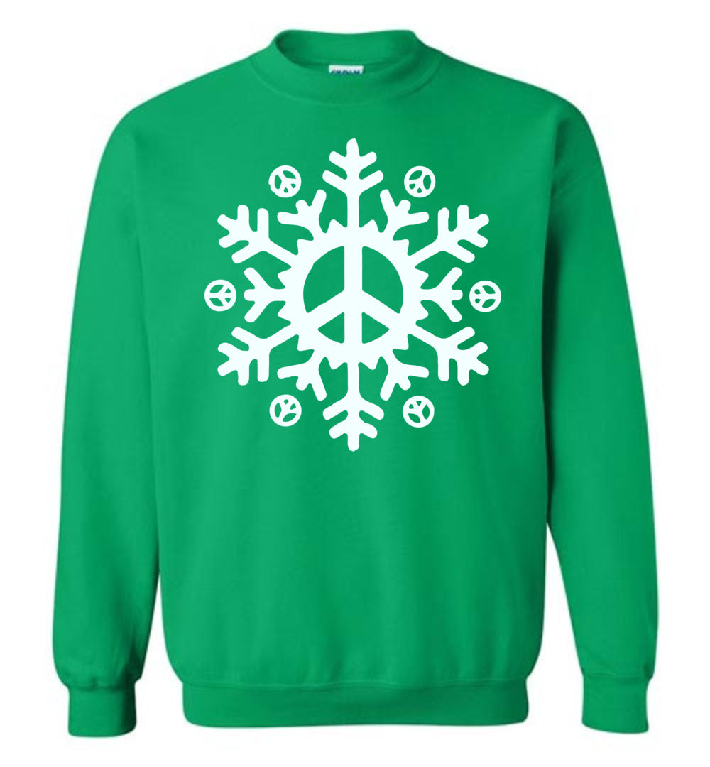 Snowflake Peace Sign Sweatshirt