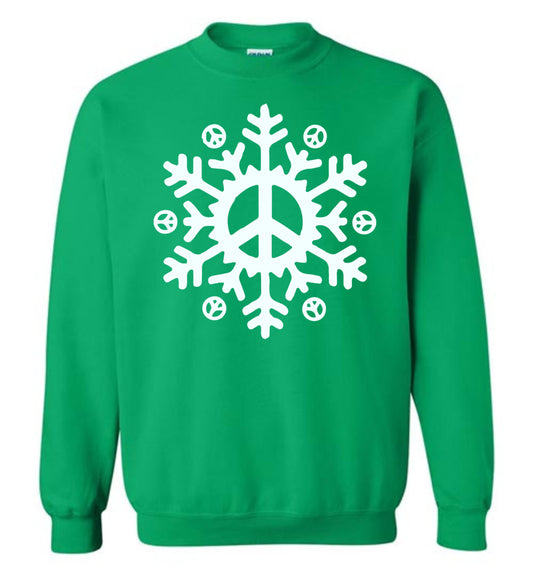 Snowflake Peace Sign Sweatshirt