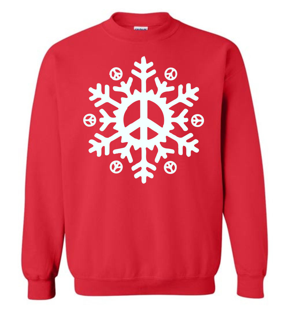 Snowflake Peace Sign Sweatshirt