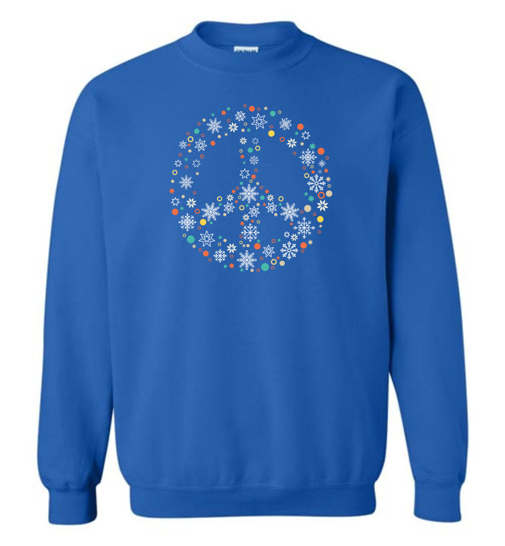 Peace Sign Holiday Sweatshirt