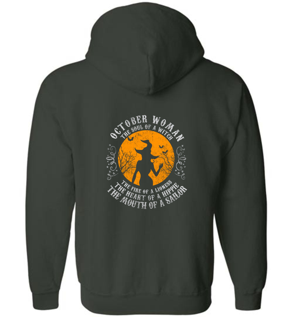 October Woman - Zip Hoodie