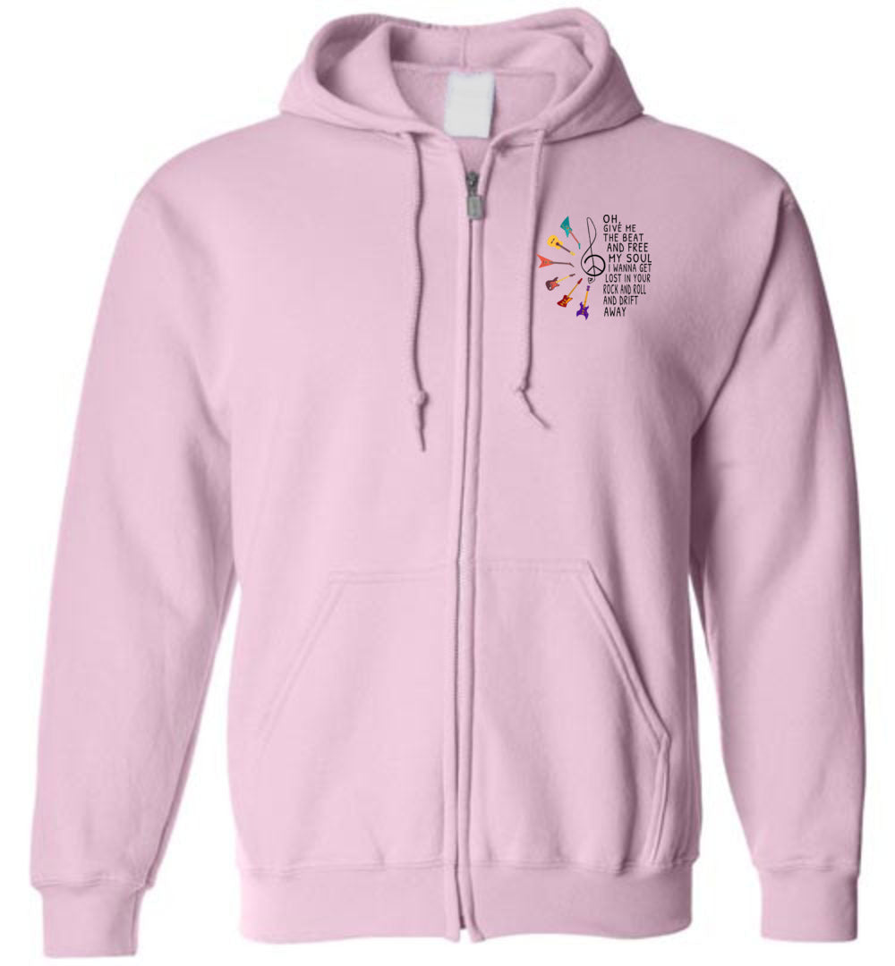 Give Me The Beat And Free My Soul - Zip Hoodie