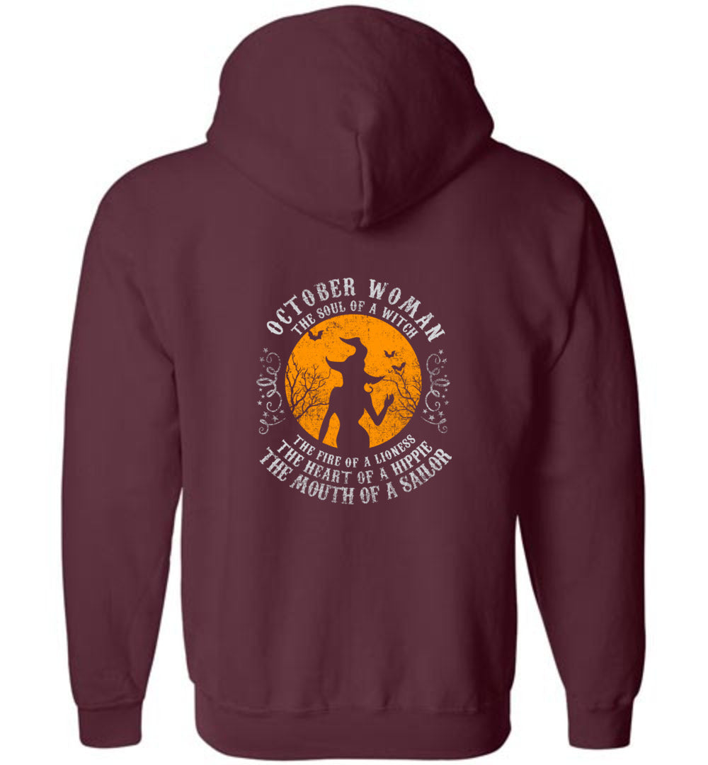 October Woman - Zip Hoodie