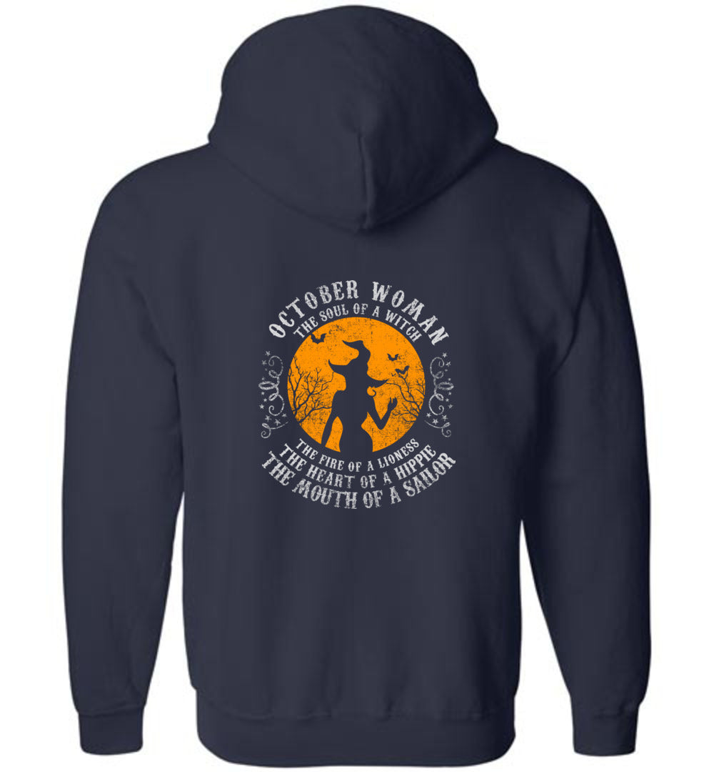 October Woman - Zip Hoodie
