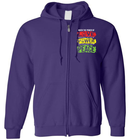 The World Will Know Peace - Zip Hoodie