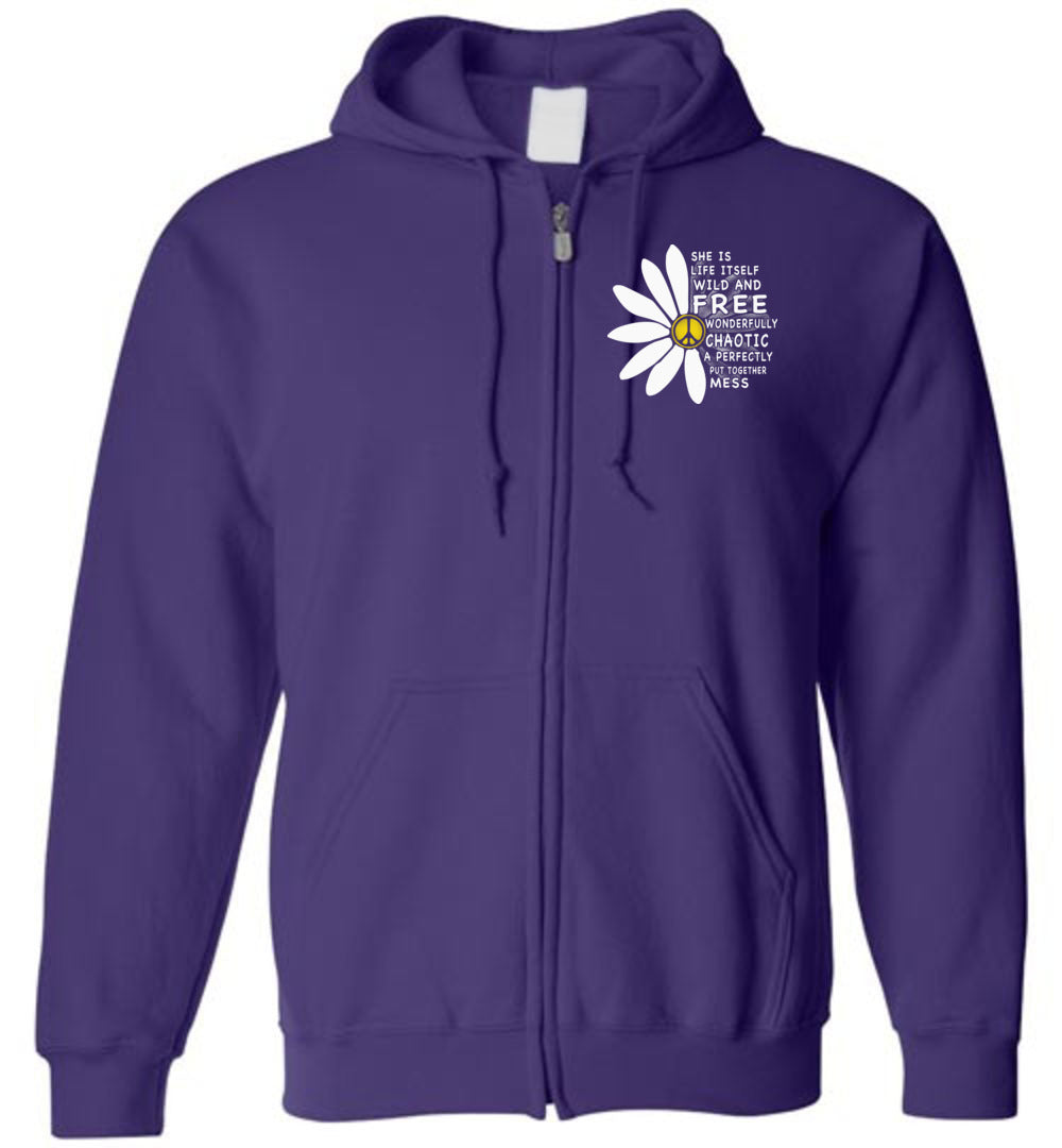 Sunflower- Wild Free - Zip Hoodie