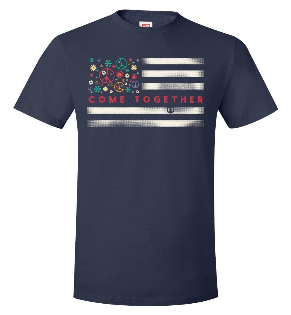 Come Together Flag Tshirts Heyjude Shoppe Navy S