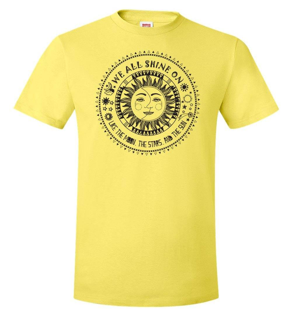 We All Shine On Tshirts Heyjude Shoppe Yellow S