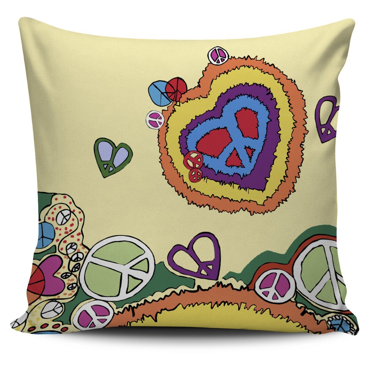 Peace Love Pillow Cover Gift Heyjude Shoppe
