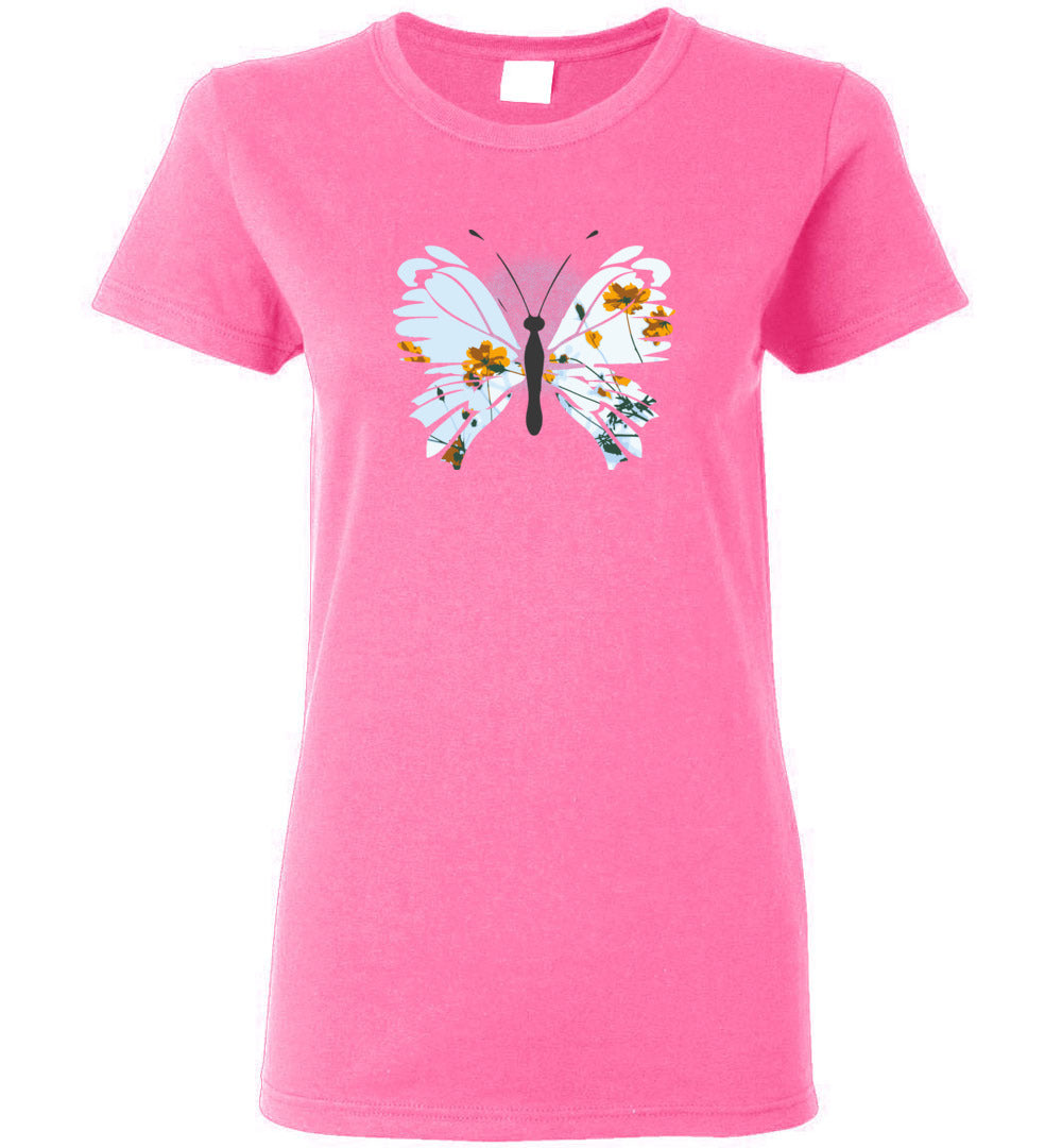 Daisies Butterfly Short-Sleeve T-Shirt