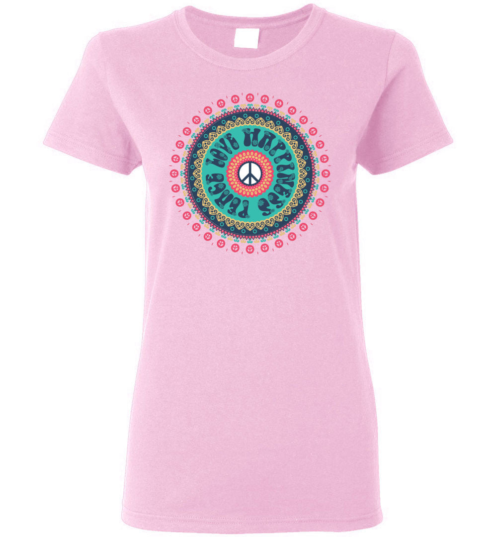 Peace Love Happiness Short-Sleeve