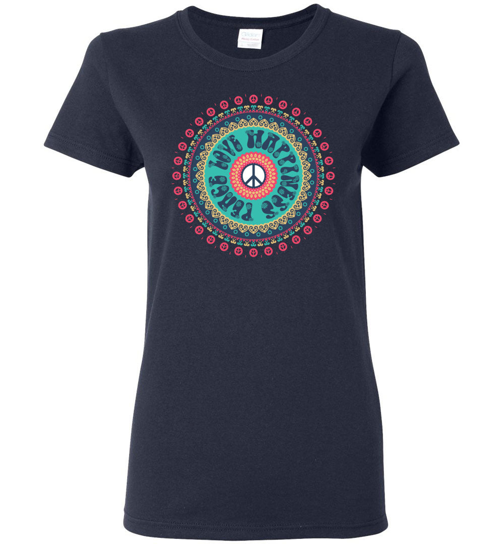 Peace Love Happiness Short-Sleeve