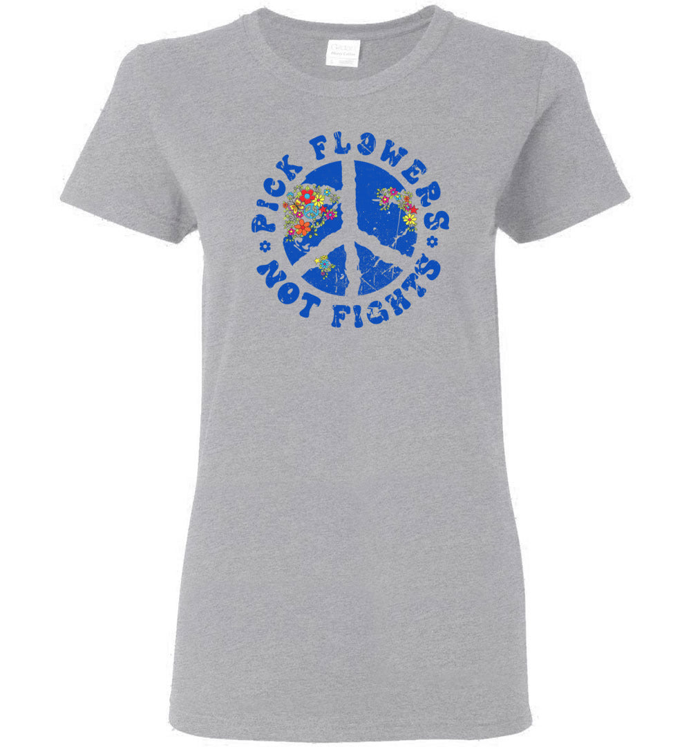 Pick Flowers Not Fights Short-Sleeve
