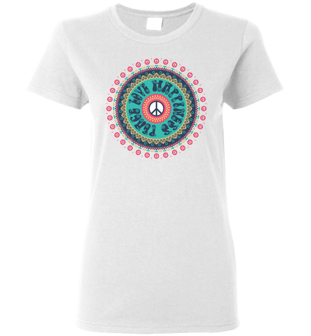 Peace Love Happiness Short-Sleeve