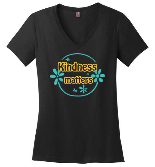 Kindness Matters Vneck Tee Heyjude Shoppe Black S