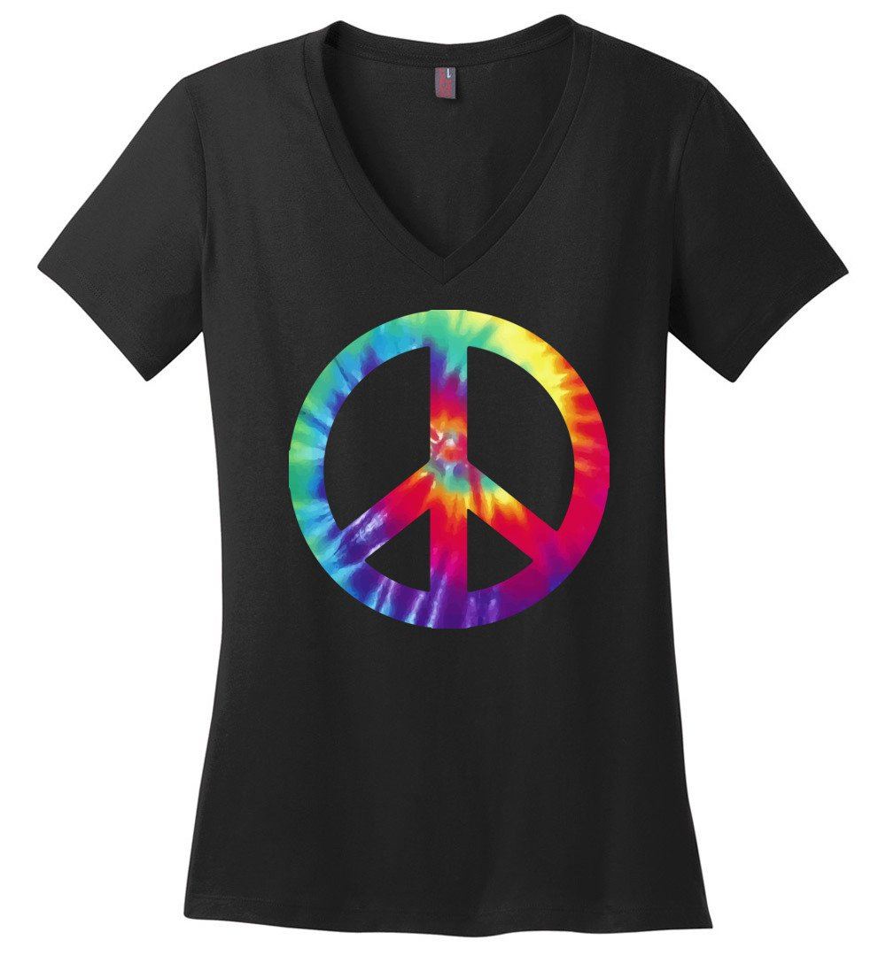 Tie Dye Vneck Heyjude Shoppe Black XS