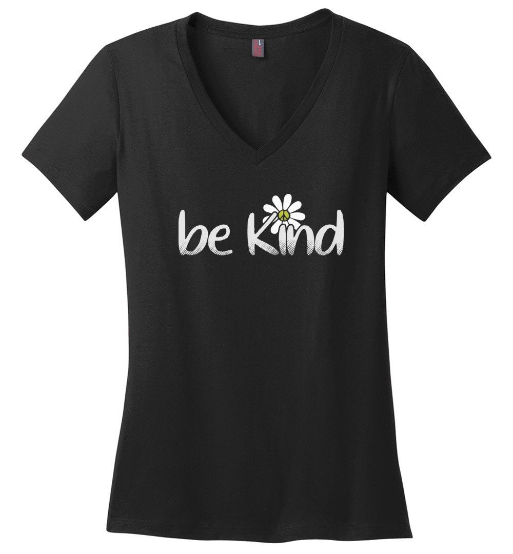 Be Kind Daisy V-neck Heyjude Shoppe Black XS