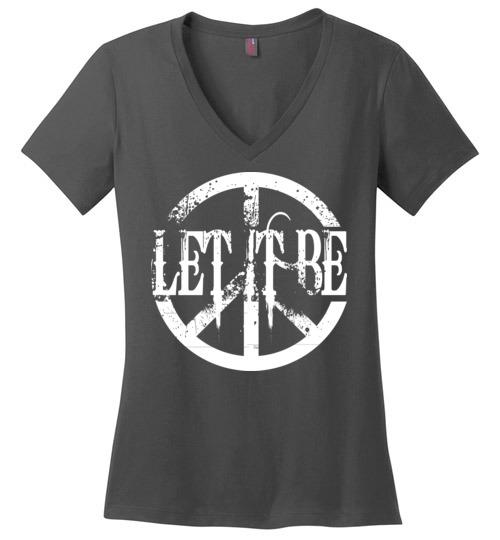 Let It Be with Peace Heyjude Shoppe Charcoal S
